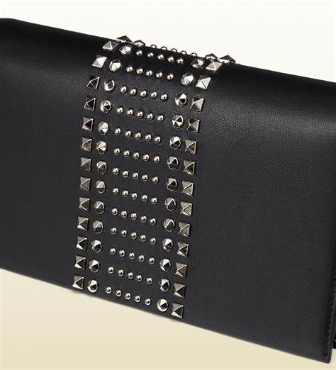 gucci broadway evening clutch black leather|Gucci broadway clutch.